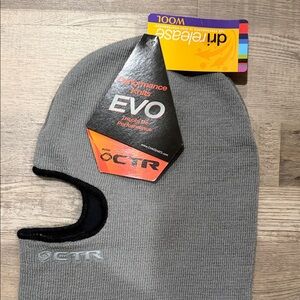 Gray Performance Knit Face Mask